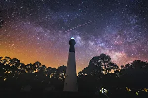 Under the Milky Way at Hunting Island Light House Under the Milky Way at Hunting Island Light House