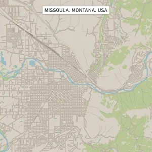 Missoula Montana US City Street Map Missoula Montana US City Street Map