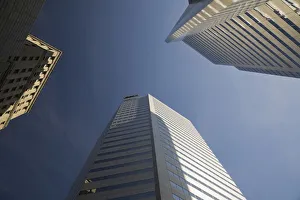 Modern glass and steel office tower buildings, Montreal, Quebec, Canada Modern glass and steel office tower buildings, Montreal, Quebec, Canada