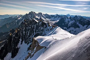 Mont Blanc massif view from Aiguille du Midi Mont Blanc massif view from Aiguille du Midi