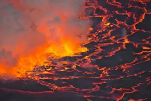 Mount Nyiragongo Volcano, Kibati, Virunga National Park, Parq National des Virunga Mount Nyiragongo Volcano, Kibati, Virunga National Park, Parq National des Virunga