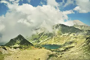 Cloudy Mountain Skies Prints: Mountains and clouds