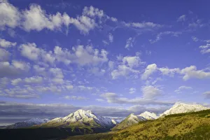 New Zealand, South Island, Southland, Takitimu Mountains, winter, dusk New Zealand, South Island, Southland, Takitimu Mountains, winter, dusk