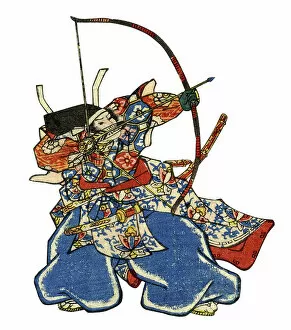 Images Dated 29th December 2009: Ninja Traditional Japanese Warrior woodblock print