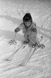 Winter Sports Equipment Prints: Nursery Slopes