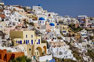 Oia village on the cliff, Santorini, Greece Oia village on the cliff, Santorini, Greece