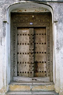Old Arab-Style Door, Zanzibar, Tanzania Old Arab-Style Door, Zanzibar, Tanzania