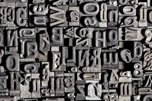 Old Lead Type Print for Letterpress Printing