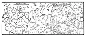 Old map of the Ohio River between Indiana and Kentucky Old map of the Ohio River between Indiana and Kentucky
