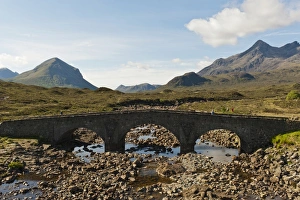 Old Stone Bridge, Sligachan, Cuillin Hills, Isle of Skye, Inner Hebrides, Scotland, United Kingdom Old Stone Bridge, Sligachan, Cuillin Hills, Isle of Skye, Inner Hebrides, Scotland, United Kingdom