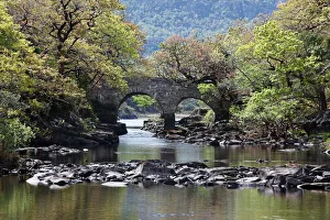 Old Weir Bridge, Meeting of the Waters, Killarney National Park, County Kerry, Ireland, British Isles, Europe Old Weir Bridge, Meeting of the Waters, Killarney National Park, County Kerry, Ireland, British Isles, Europe