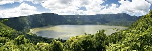 Panorama, Embakai Crater, volcano, Ngorongoro Conservation Area, Tanzania, Africa Panorama, Embakai Crater, volcano, Ngorongoro Conservation Area, Tanzania, Africa