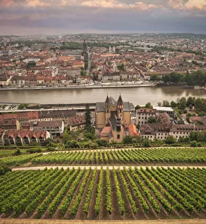 Panoramic view of the city of WAOErzburg, Germany Panoramic view of the city of WAOErzburg, Germany