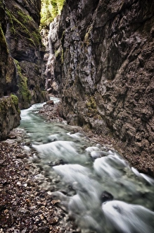 Partnach Gorge, Upper Bavaria, Bavaria, Germany Partnach Gorge, Upper Bavaria, Bavaria, Germany
