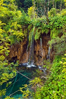 Pathway in Plitvice lakes park at Croatia Pathway in Plitvice lakes park at Croatia