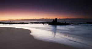 Peaceful ocean landscape photo at first light on the coastline of Durban, Kwazulu-Natal Peaceful ocean landscape photo at first light on the coastline of Durban, Kwazulu-Natal