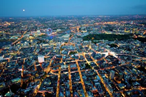 Piccadilly Circus and River Thames at night, Londo Piccadilly Circus and River Thames at night, Londo