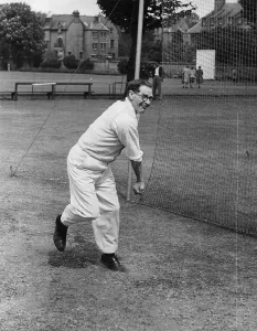 English Cricket Players Prints: Bowling Practice