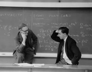 Fine Art Storehouse Print of Mathematicians at Harwell, 1957