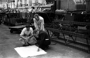 Scottish Industrial Heritage Prints: Factory Workers