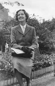 Prints of English opera singer Kathleen Ferrier (1912 - 1953) in Edinburgh for the first Edinburgh Festival, September 1947. Original publication: Picture Post - 4426 - Edinburgh Festival - pub Opera Prints: Kathleen Ferrier in Edinburgh Print 1947