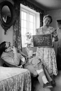 Eric Barker with his wife Pearl Hackney, Print