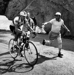 Classic Bicycle Racing Prints: Avoiding Dehydration