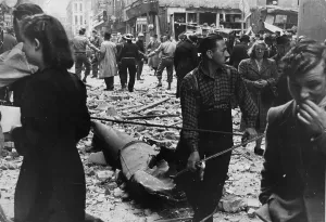 Bomb Damage In London Prints: Devastation