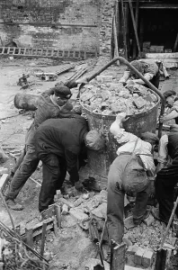 Air Raid Damage UK Prints: Loading Rubble