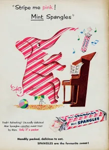 Vintage Advertisement Prints: Mint Spangles