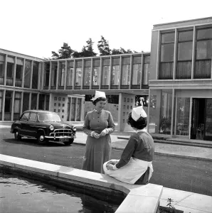 Black And White Hospital Photos Prints: Nurses Break