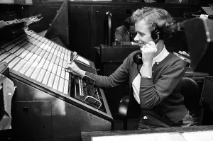 Telecommunication Equipment Prints: Radio Operator