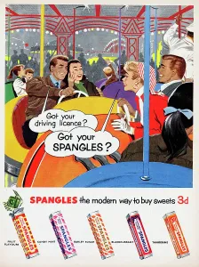 Vintage Fairground Attractions Prints: Spangles