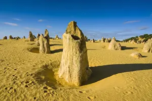 Western Australia Tourist Attractions Prints: The Pinnacles limestone formations, Nambung National Park, Western Australia