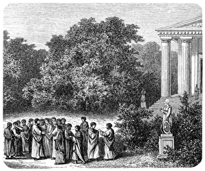 Plato and his students in the academys garden Plato and his students in the academys garden