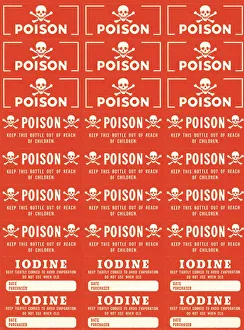Poison and iodine stickers Poison and iodine stickers