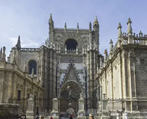 Side portal of Santa Maria de la Sede, Seville Cathedral, Seville, Seville province, Andalucia, Spain Side portal of Santa Maria de la Sede, Seville Cathedral, Seville, Seville province, Andalucia, Spain