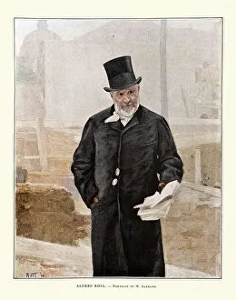 Portrait of Adolphe Alphand, after Alfred Philippe Roll, 19th Century Portrait of Adolphe Alphand, after Alfred Philippe Roll, 19th Century