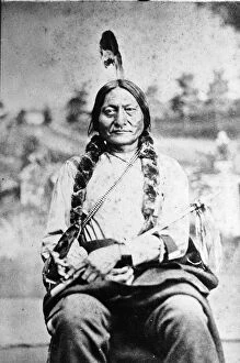 Images Dated 8th April 2016: Portrait Of Sioux Chief Sitting Bull