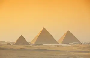 Unesco World Heritage Sites In Egypt Prints: Pyramid complex at Giza