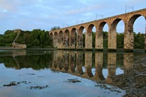 Rail Transportation Collection: The railway viaduct at Berwick-upon-Tweed, England