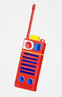 Collections/dorling kindersley prints/red walkie talkie colourful buttons Collections/dorling kindersley prints/red walkie talkie colourful buttons