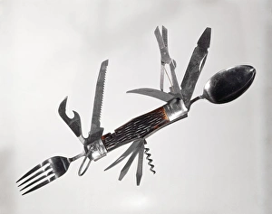 Retro Large Multi Tool Folding Pocket Knife Fork S Retro Large Multi Tool Folding Pocket Knife Fork S