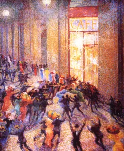 Riot in the Galleria (1910), Umberto Boccioni Riot in the Galleria (1910), Umberto Boccioni