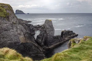Rocky coast, Three Castle Head, Mizen Head Peninsula, West Cork, Republic of Ireland, British Isles, Europe Rocky coast, Three Castle Head, Mizen Head Peninsula, West Cork, Republic of Ireland, British Isles, Europe