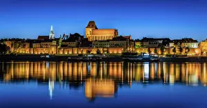 Prints of Romantic summer night in Torun Poland Prints: Romantic Summer Night in Torun Print