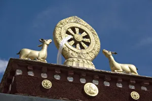 Roof detail, Jokhang Temple, Lhasa, Tibet Autonomous Region, China Roof detail, Jokhang Temple, Lhasa, Tibet Autonomous Region, China