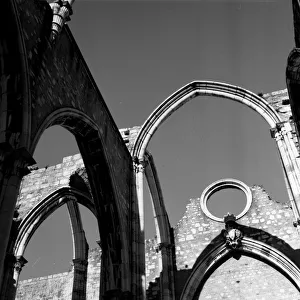 Ruin of a church after an major earthquake Ruin of a church after an major earthquake