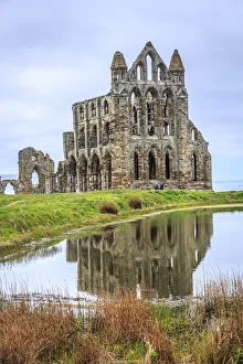 Ruins of Whitby Abbey monastery, Whitby, North Yorkshire, England, UK Ruins of Whitby Abbey monastery, Whitby, North Yorkshire, England, UK