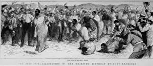 British Army In Africa Prints: Sack Race